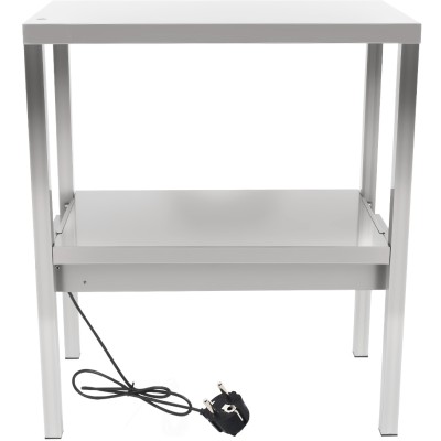Tophylde / serveringshylde med varmeliste 2 niveauer 600x335x700mm rustfrit stål | Adexa WHESP603470