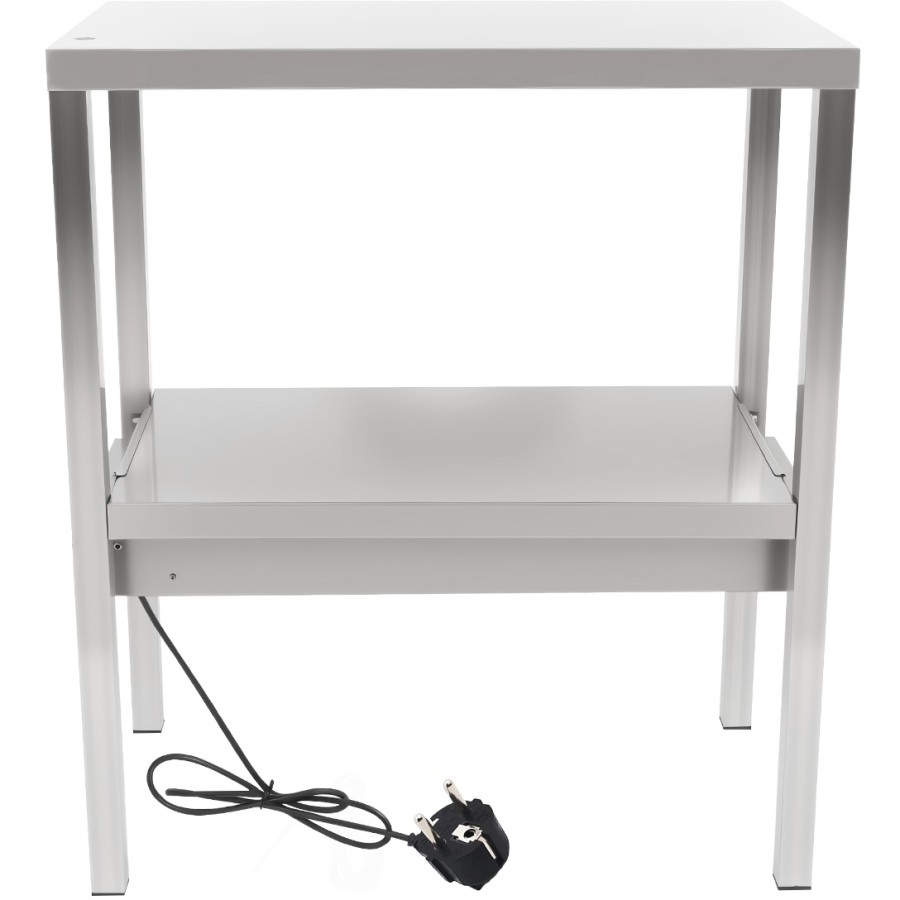 Tophylde / serveringshylde med varmeliste 2 niveauer 600x335x700mm rustfrit stål | Adexa WHESP603470