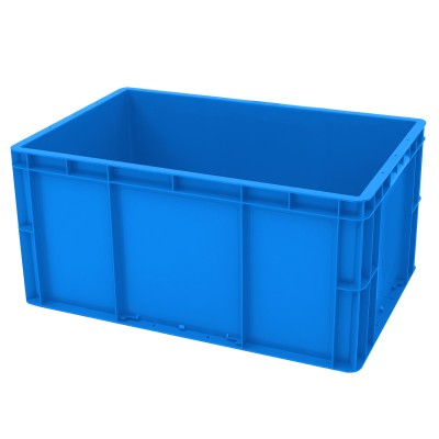 Opbevaringskasse i plast, stabelbar, 600 x 400 x 230 mm, blå | Adexa WHEU4622B