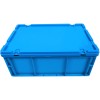 Låg til opbevaringskasse i plast 600x400x20 mm, blå | Adexa WHEU46L