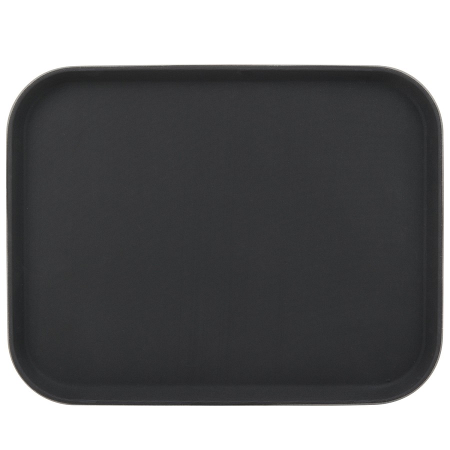 Serveringsbakke Skridsikker glasfiber Rektangulær 38x50cm Sort | Adexa WHF1520