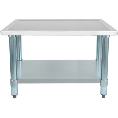 Arbejdsbord i rustfrit og galvaniseret stål med forhøjede kanter 1000x700x600mm | Adexa WHMT70100