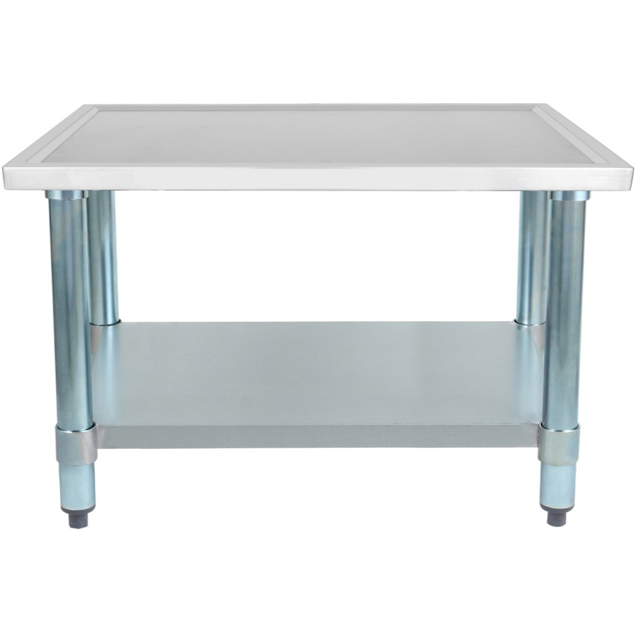 Arbejdsbord i rustfrit og galvaniseret stål Underhylde med forhøjede kanter 1000x600x600mm | Adexa WHMT60100