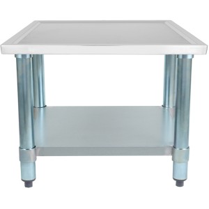 Arbejdsbord i rustfrit og galvaniseret stål med forhøjede kanter 800x600x600mm | Adexa WHMT6080