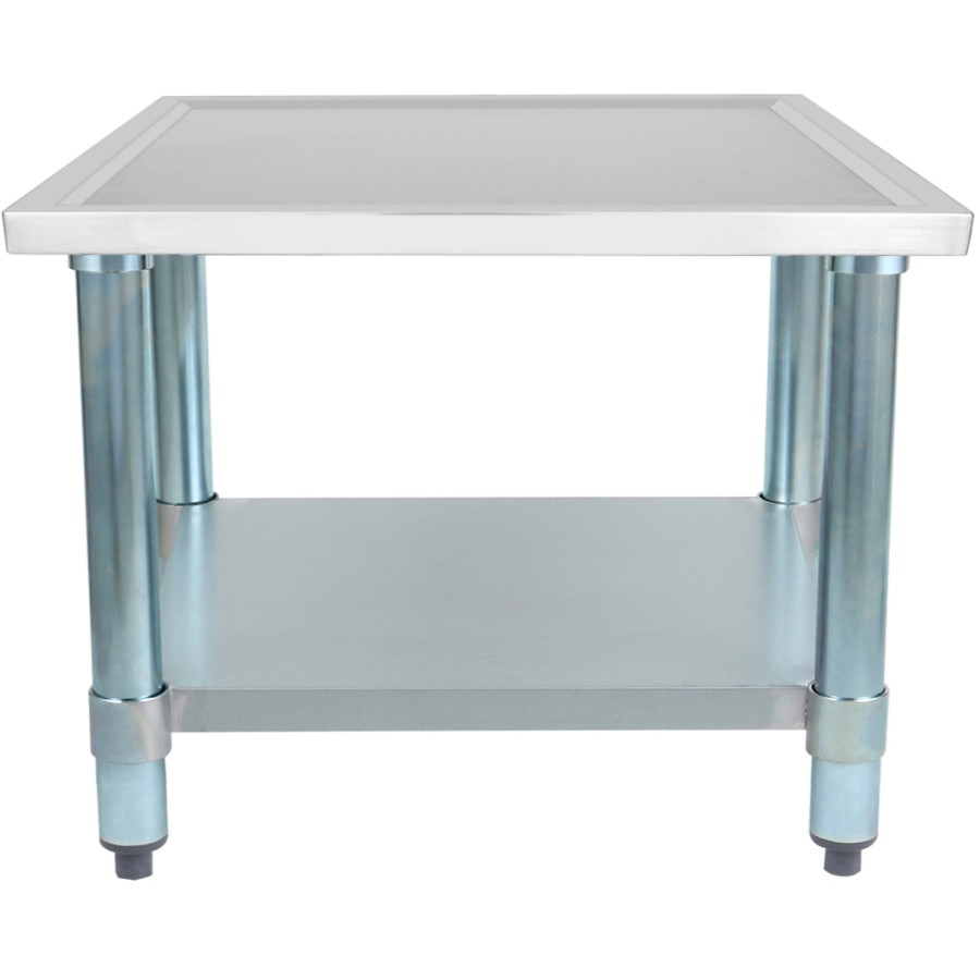 Arbejdsbord i rustfrit og galvaniseret stål med forhøjede kanter 800x700x600mm | Adexa WHMT7080