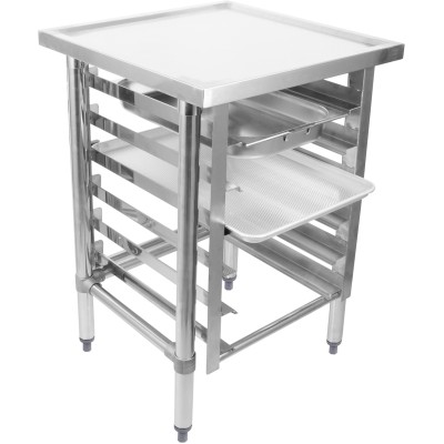 Stativ i rustfrit og galvaniseret stål til 6 x 600x400mm og GN1/1-kantiner 600x700x900mm | Adexa WHMTR7060