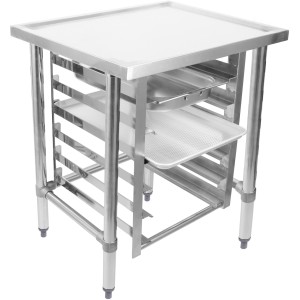 Stativ i rustfrit og galvaniseret stål til 6 x 600x400mm og GN1/1-kantiner 800x700x900mm | Adexa WHMTR7080