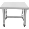 Stativ / palle / lav arbejdsbænk i rustfrit stål 500x500x400mm | Adexa WHPS5050
