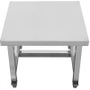 Stativ / palle / lav arbejdsbænk i rustfrit stål 500x500x400mm | Adexa WHPS5050
