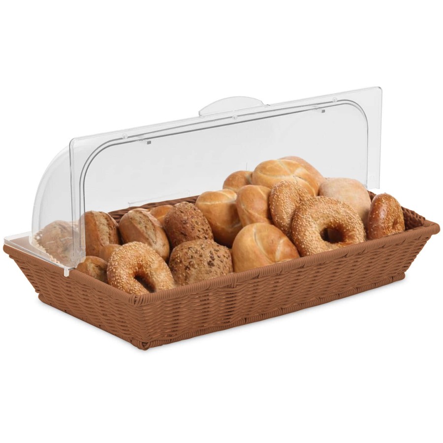 Brødkurv med rulletop 530x325x80mm Brun | Adexa WHRBBC2