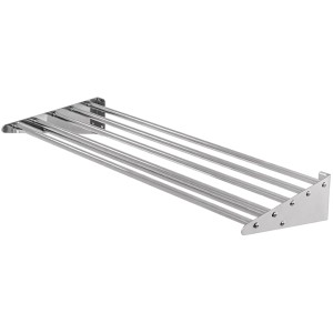 Væghylde i rørformet rustfrit stål 1500x320x140mm | Adexa WHRT150