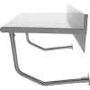 Vægmonteret arbejdsbord med ryg i rustfrit stål 1000x600x900mm | Adexa WMTB60100