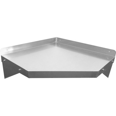 Væghylde Hjørneenhed i rustfrit stål 1000x1000x300mm | Adexa WSCN10030
