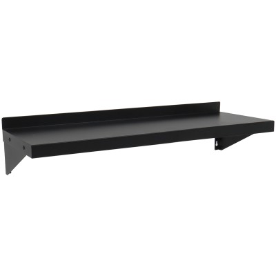 Væghylde i sort pulverlakeret stål 900x300x190mm | Adexa WSPC30090