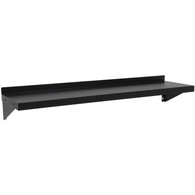 Væghylde i sort pulverlakeret stål 1200x300x190mm | Adexa WSPC30120