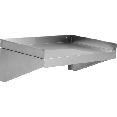 Væghylde 1 niveau 3 sider vendt opad 900x400x254mm Rustfrit stål | Adexa WSW40090B
