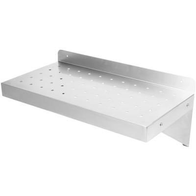 Væghylde i perforeret rustfrit stål 600x300x254mm | Adexa WSW30060P