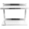 Væghylde Perforeret 2 hylder Rustfrit stål 1000x350x600mm | Adexa WSWB35100P