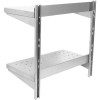 Væghylde Perforeret 2 hylder Rustfrit stål 1000x350x600mm | Adexa WSWB35100P