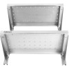 Væghylde Perforeret 2 hylder Rustfrit stål 1000x350x600mm | Adexa WSWB35100P