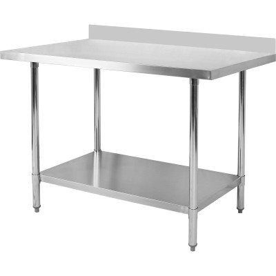 Arbejdsbord med underhylde i rustfrit stål 600x600x900/1000mm | Adexa WT6060
