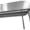 Arbejdsbord med hjul og justerbare fødder i rustfrit stål underhylde Kant 800x700xx850/930mm | Adexa WT7080C