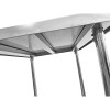 Arbejdsbord med hjul og justerbare fødder underhylde i rustfrit stål 800x600x850/930mm | Adexa WT6080CWO