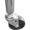 Arbejdsbord med hjul og justerbare fødder underhylde i rustfrit stål 800x600x850/930mm | Adexa WT6080CWO
