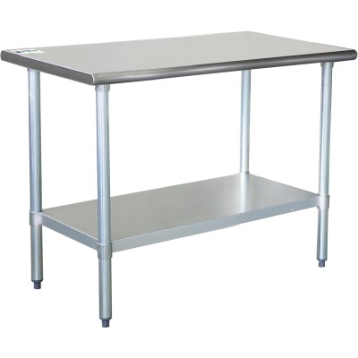Arbejdsbord i rustfrit stål Underhylde 900x700x900mm | Adexa ETW9070