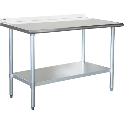 Arbejdsbord i rustfrit stål med underhylde 1500x700x900mm | Adexa ETW15070B