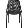 Spisebordsstol i plast og glasfiber sort indendørs/udendørs | Adexa WW036BLACK