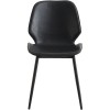 Side Dining Chair PU-lædersæde Sort | Adexa WW177