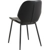 Side Dining Chair PU-lædersæde Sort | Adexa WW177