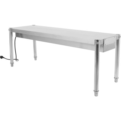 Stående varmelegeme / varmelegemehylde med belysning 1500 mm | Adexa XDHHB15001T