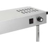 Opretstående varmebro / varmehylde med belysning og hostebeskyttelse 1250x315x457mm | Adexa XDHHC1200SG