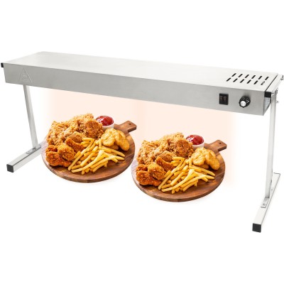 Stående varmebro / varmehylde med belysning 950x315x457mm | Adexa XDHHC900