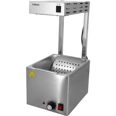 Pommes frites-varmer med varmelampe GN1/2 | Adexa XDIFCW8