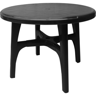 Havebord/udendørsbord rundt antracitgråt monterbart Ø920x720mm | Adexa XDT320