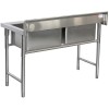 Køkkenvask i rustfrit stål 1080x600x900mm 2 hoar Kant | Adexa YDRST245A