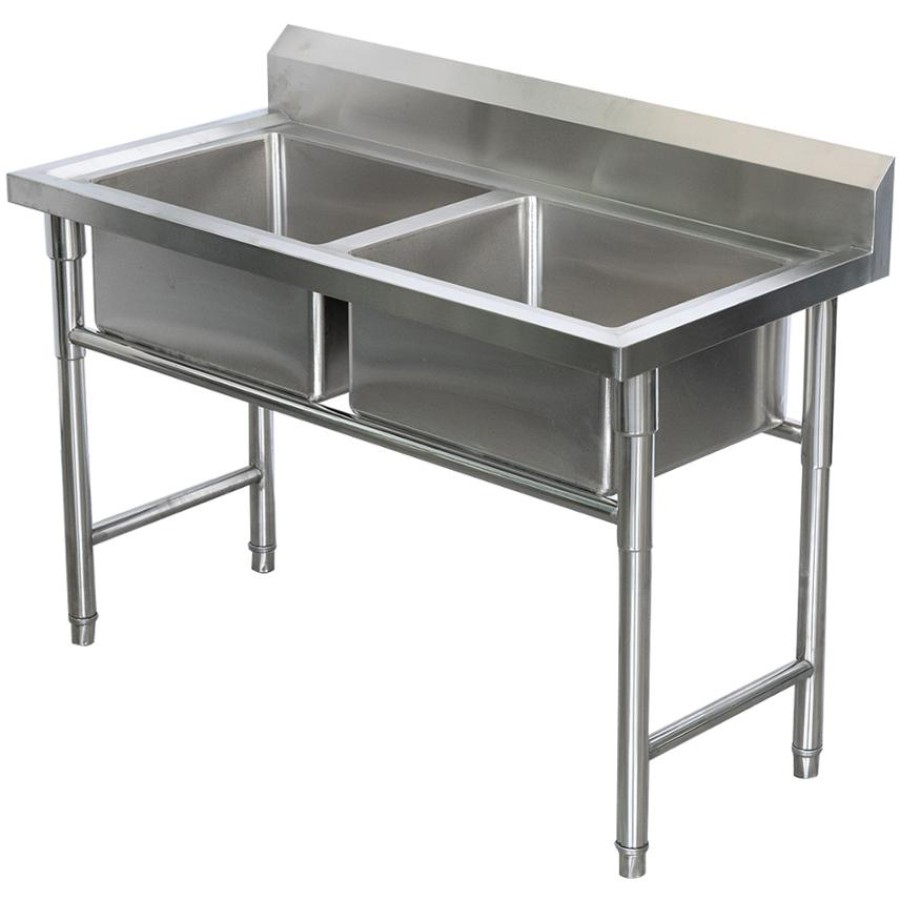 Køkkenvask i rustfrit stål 1080x600x900mm 2 hoar Kant | Adexa YDRST245A