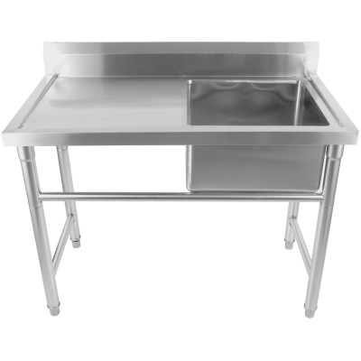 Køkkenvask i rustfrit stål 1080x600x900mm 1 skuffe til højre Splashback | Adexa YDRST60110R