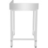 Arbejdsbord til højre side uden underhylde bagkant bag & højre 600x600x965mm | Adexa DWL6060R