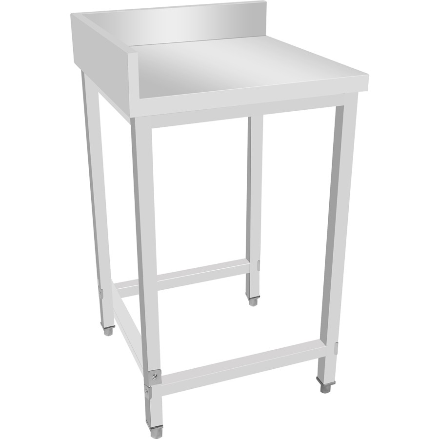 Arbejdsbord til højre side uden underhylde bagkant bag & højre 600x600x965mm | Adexa DWL6060R