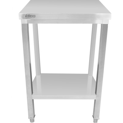 Arbejdsbord i rustfrit stål med underhylde 450x600x900mm | Adexa DWT4560WO