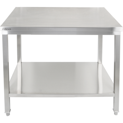 Premium arbejdsbord med underhylde 304 rustfrit stål egnet til udendørs brug 800x600x900mm | Adexa Elite ET26080