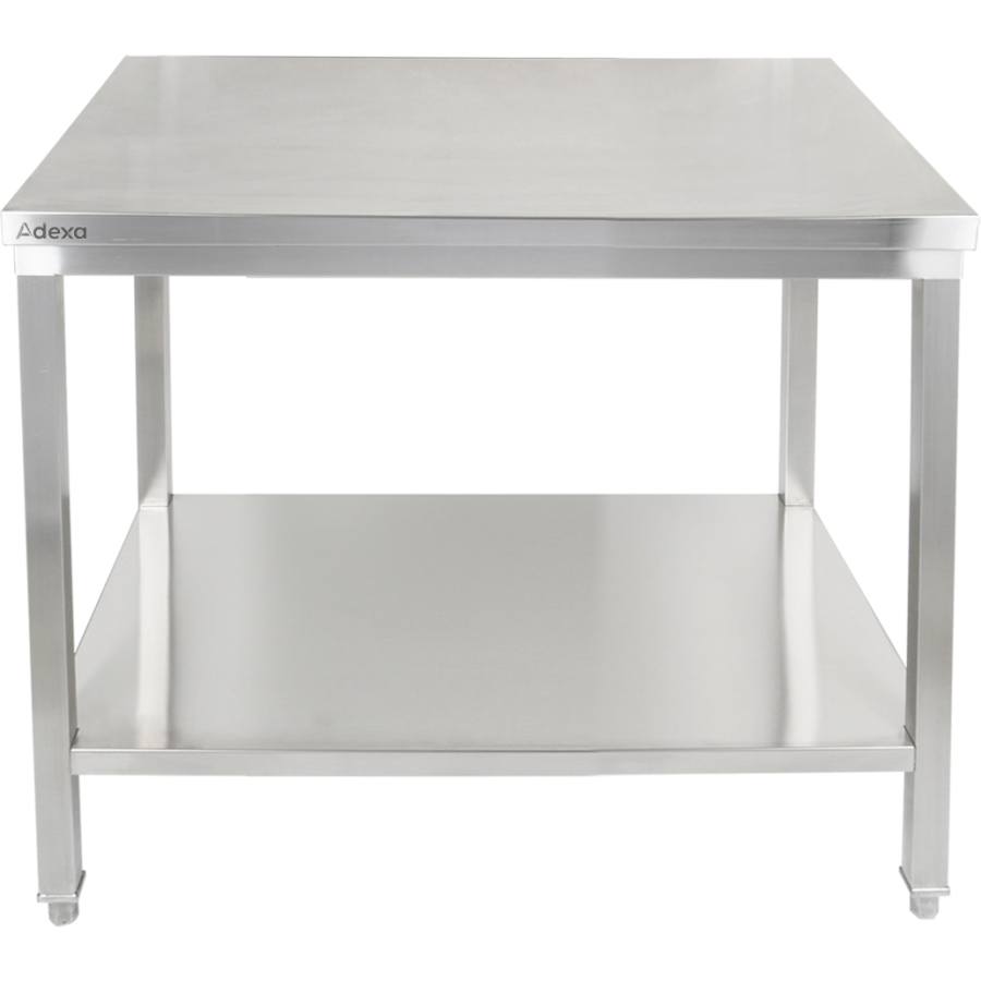 Premium arbejdsbord med underhylde 304 rustfrit stål egnet til udendørs brug 800x600x900mm | Adexa Elite ET26080