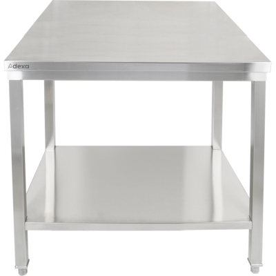 Premium arbejdsbord med underhylde 304 rustfrit stål egnet til udendørs brug 600x700x900mm | Adexa Elite ET27060