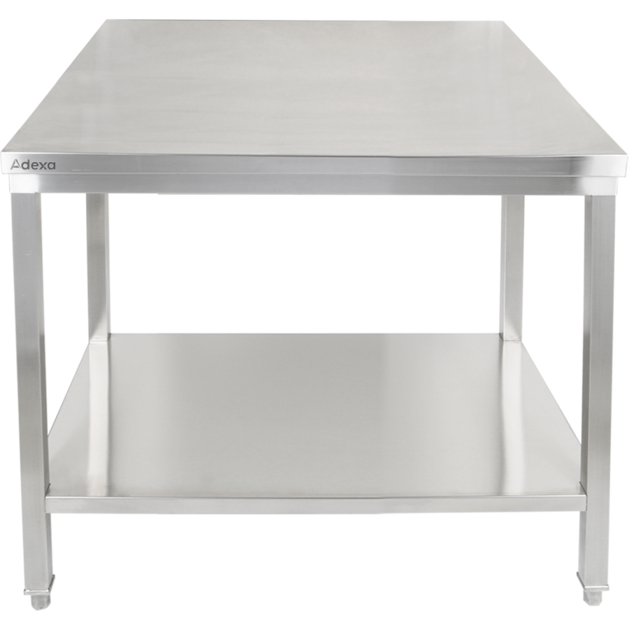 Premium arbejdsbord med underhylde 304 rustfrit stål egnet til udendørs brug 800x700x900mm | Adexa Elite ET27080