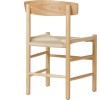 Spisebordsstol / Restaurantstol Naturfarvet bøg & Let flettet reb | Adexa GS60575NBE