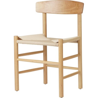 Spisebordsstol / Restaurantstol Naturfarvet bøg & Let flettet reb | Adexa GS60575NBE